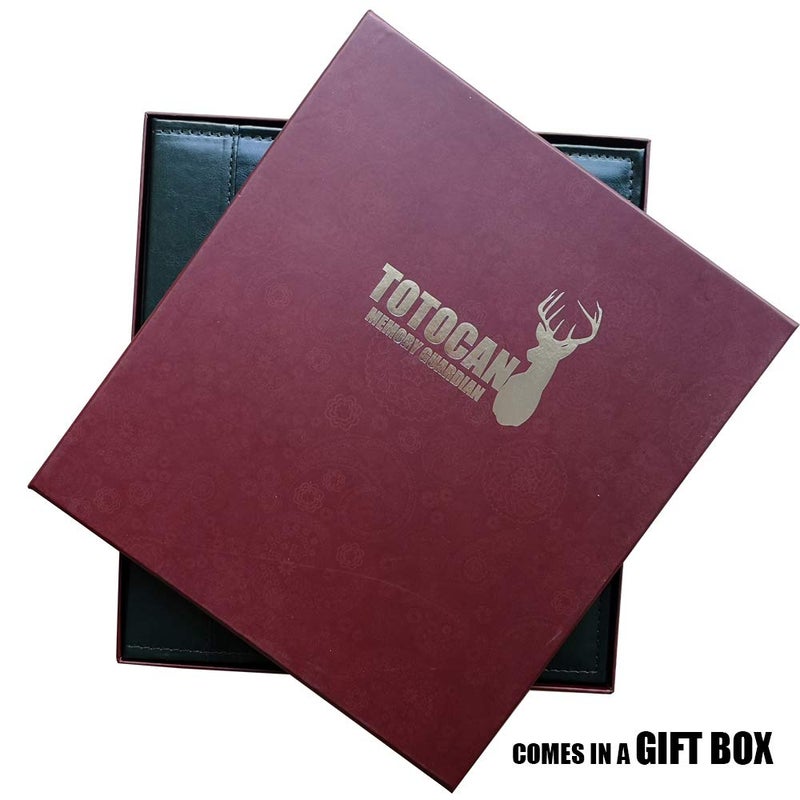 Totocan 4x6 Photo Album 600 Pockets, Extra Large Capacity Picture Album with Vintage Leather Cover, Family, Baby, Wedding Album (Dark Green) - Image 4